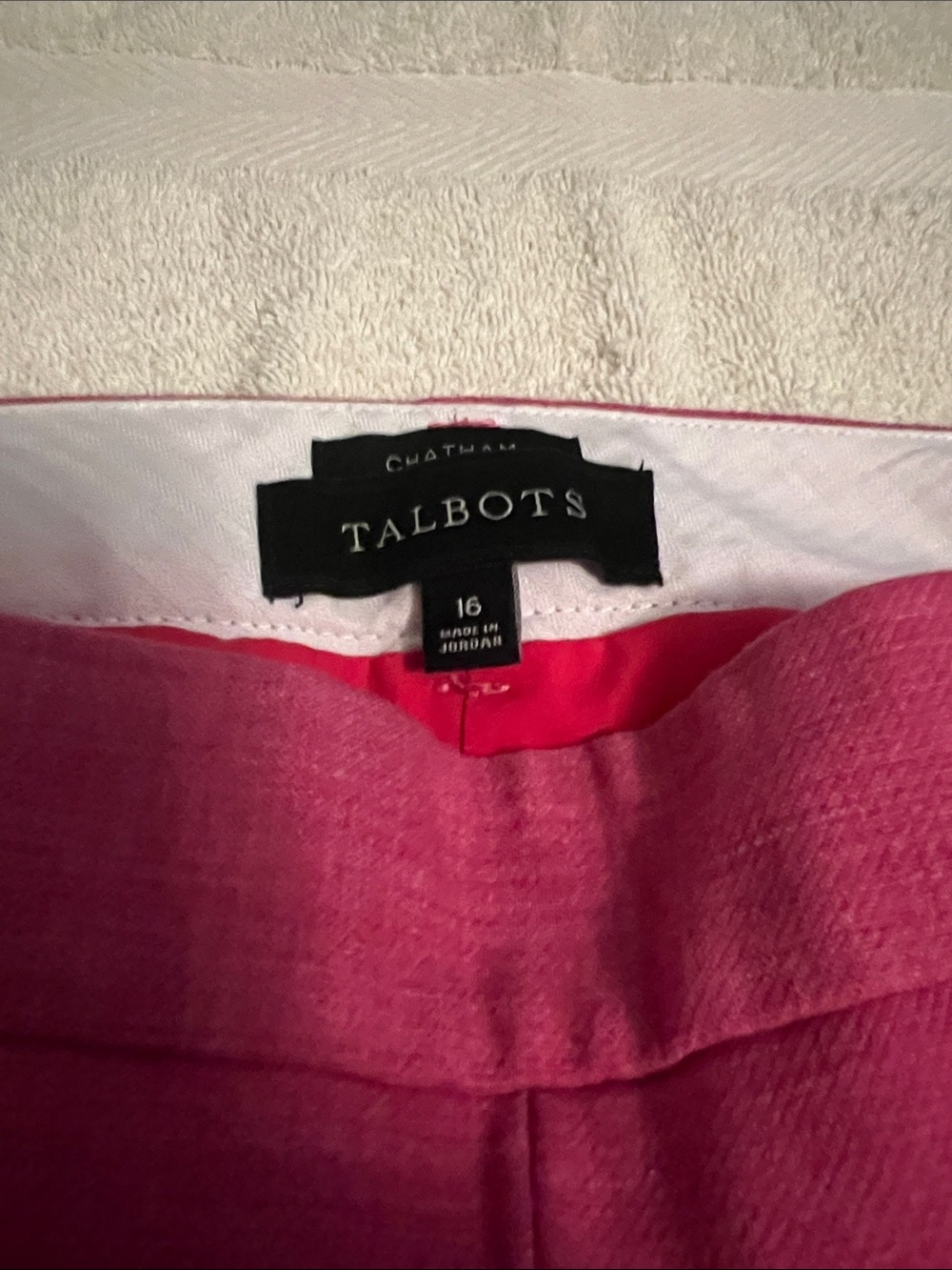 Talbots Hot Pink pants